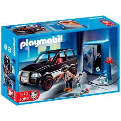Playmobil 4059 Ladrón de Caja Fuerte con Coche