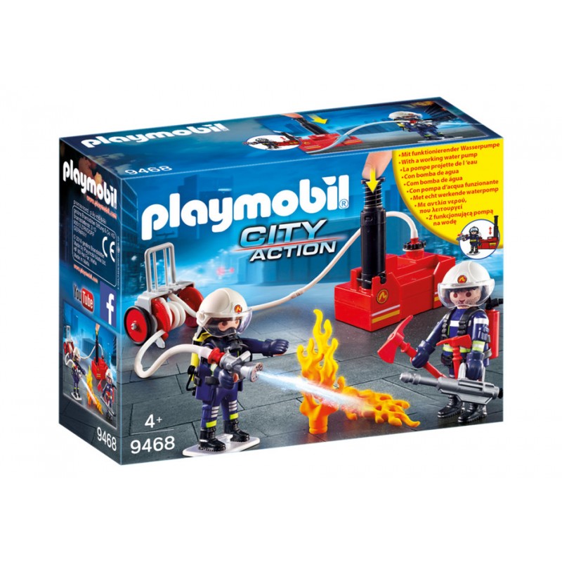 Playmobil 9468 Bomberos con Bomba de Agua
