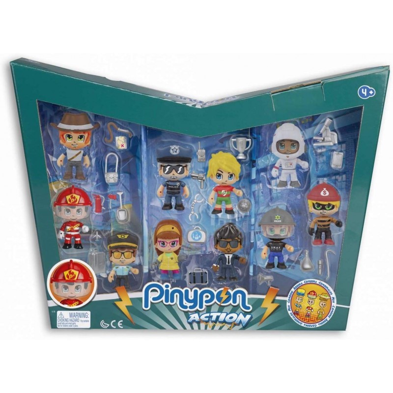 Pinypon Action 700015433-29140 Pack 10 Figuras + 20 Accesorios