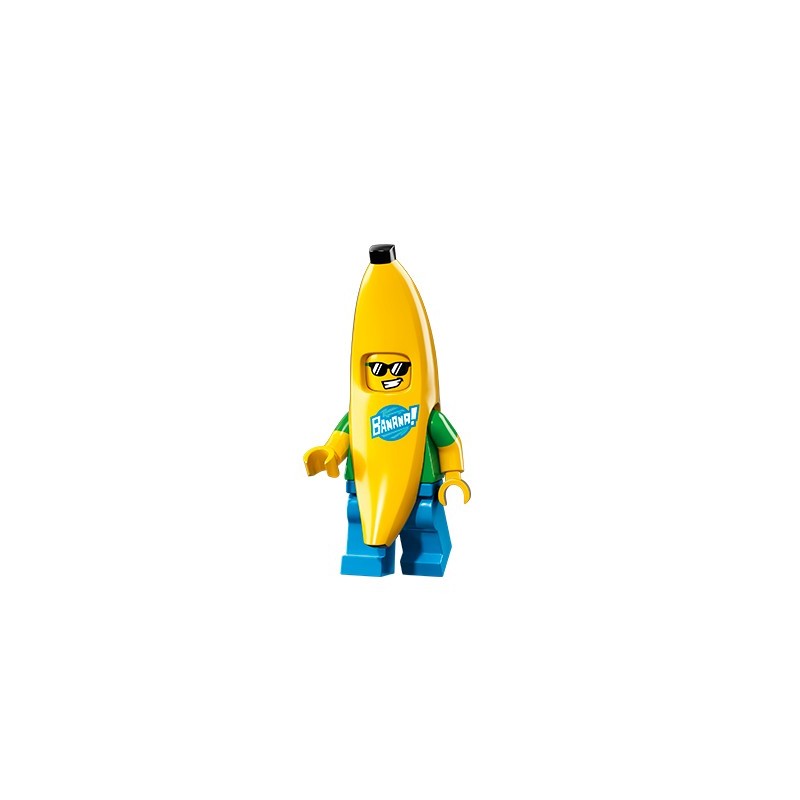 Chico con disfraz de banana