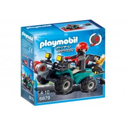 Playmobil 6879 Ladrón con Quad y Botín