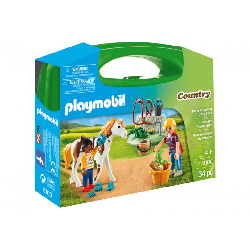 Playmobil 9100 Maletín Grande Cuidado de Caballos