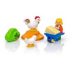 6965 ferme avec poules 1.2.3 - Playmobil - Playmobileros - Tienda de  Playmobil Nuevo y Ocasión