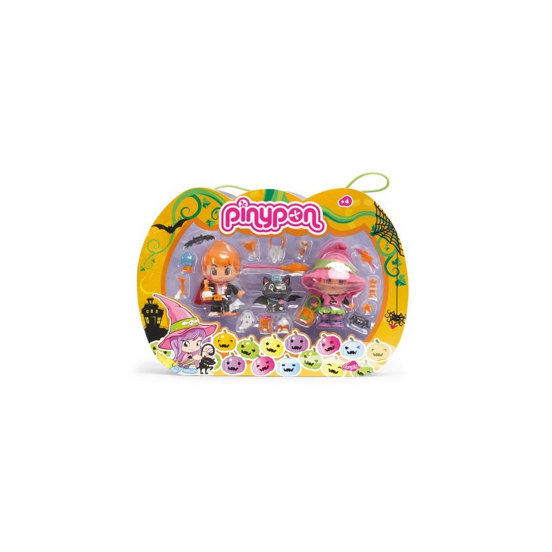 PinyPon 700009686 Set brujasFamosa Pinypon 700009686 Pack brujas - 2 muñecos Pinypon y 1 animal