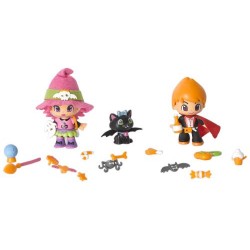 PinyPon 700009686 Set brujasFamosa Pinypon 700009686 Pack brujas - 2 muñecos Pinypon y 1 animal