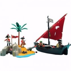 Playmobil 5646 Barco pirata e isla del tesoro