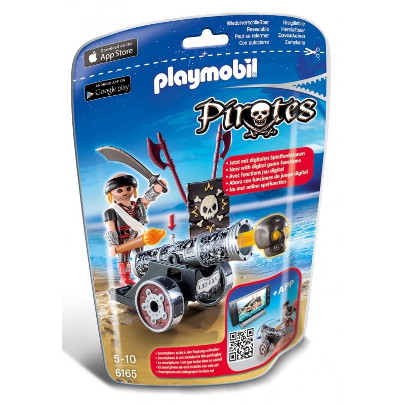 Playmobil 6165 Cañón interactivo negro con corsario