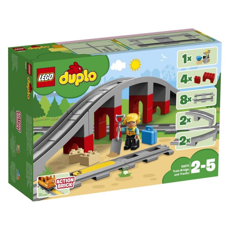 Lego 10872 Puente y vías ferroviarias