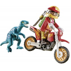 Playmobil 9431 Moto con Velociraptor