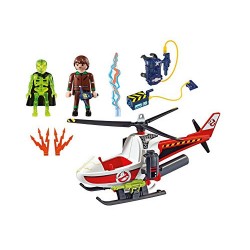 Playmobil 9385 Venkman con Helicóptero