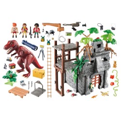 Playmobil 9429 Campamento Base con T-Rex