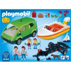 Playmobil 4144 Coche Familiar con Lancha